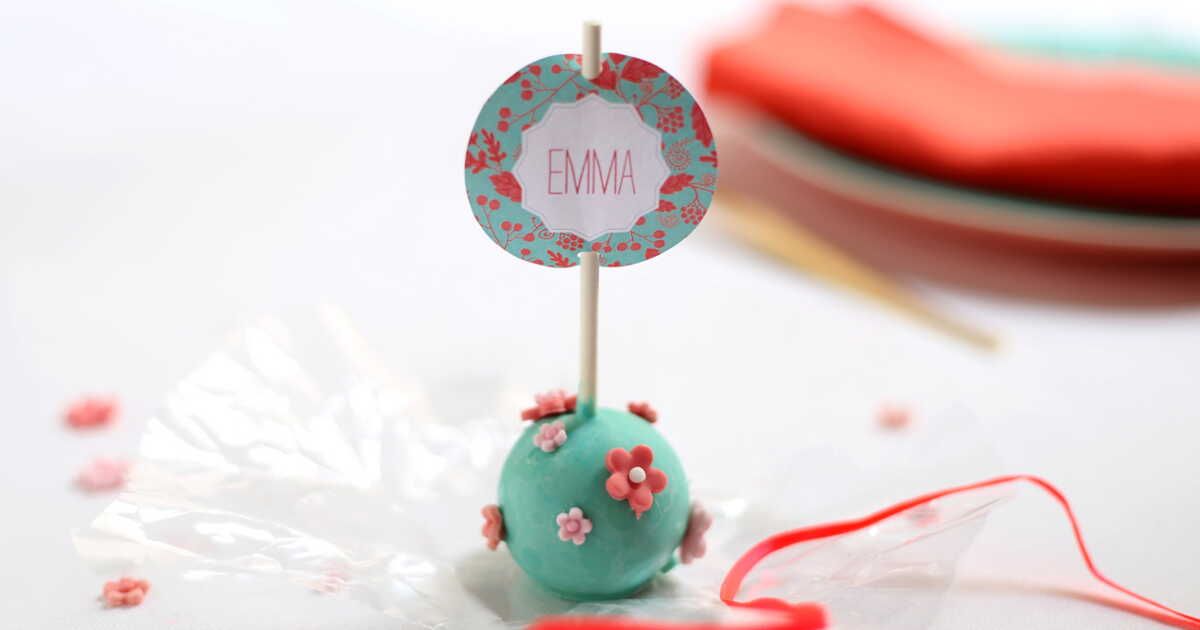 Des cake pops marque-places pour sublimer vos événements