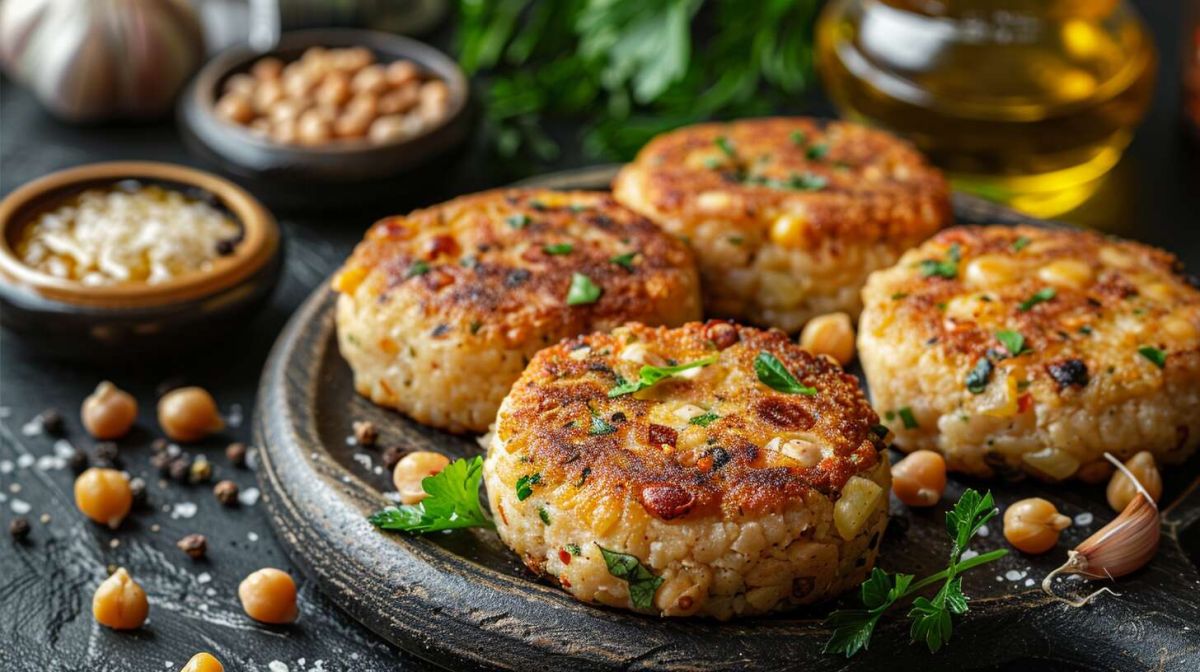 Savourez ces galettes de pois chiches aux accents orientaux