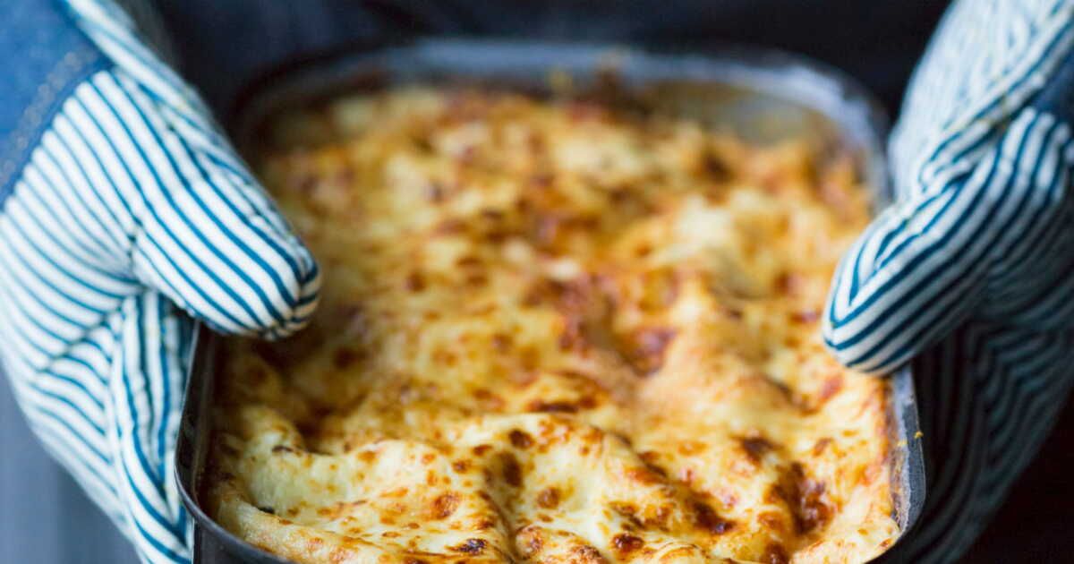 Lasagnes aux épinards et comté