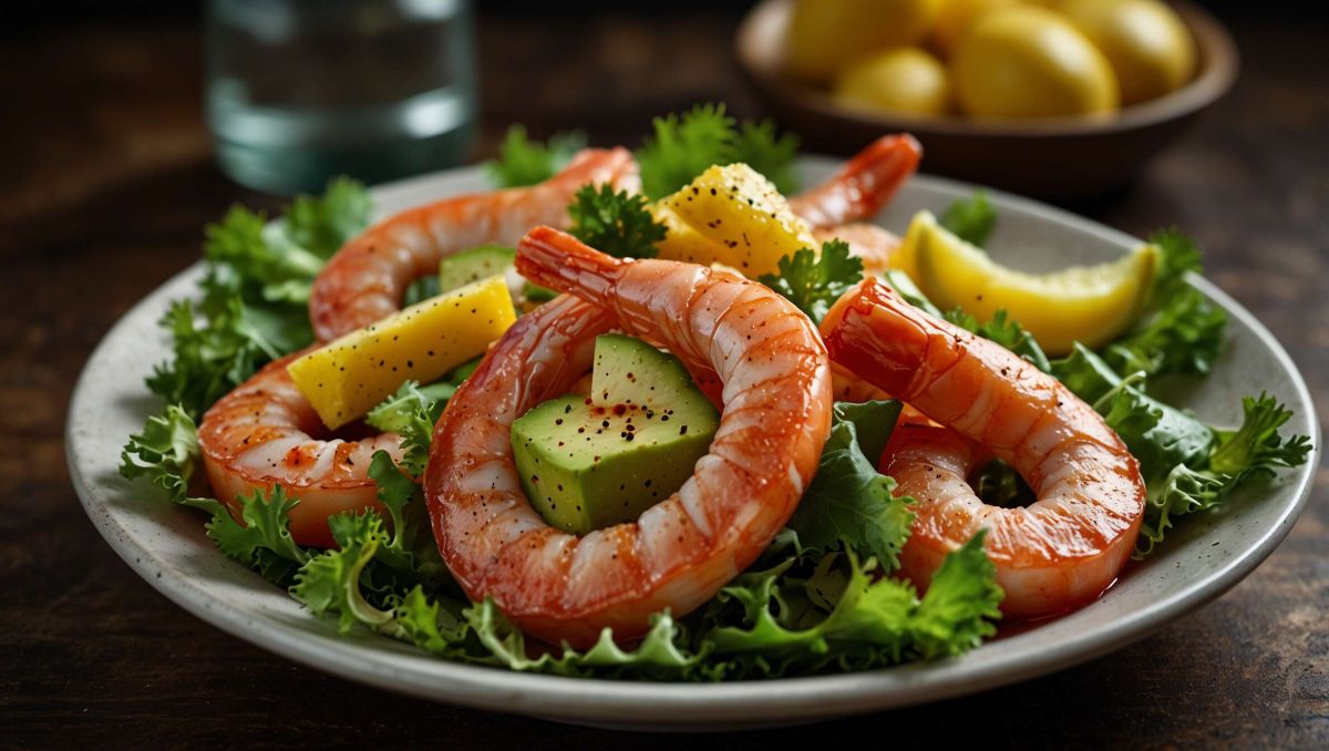 Savourez la fraîcheur d'une salade d'avocat et crevettes