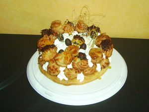 un dessert traditionnel revisité pour paques : le saint honoré