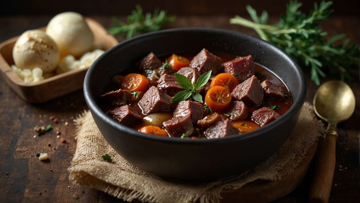Plongez dans la tradition avec un bœuf bourguignon express