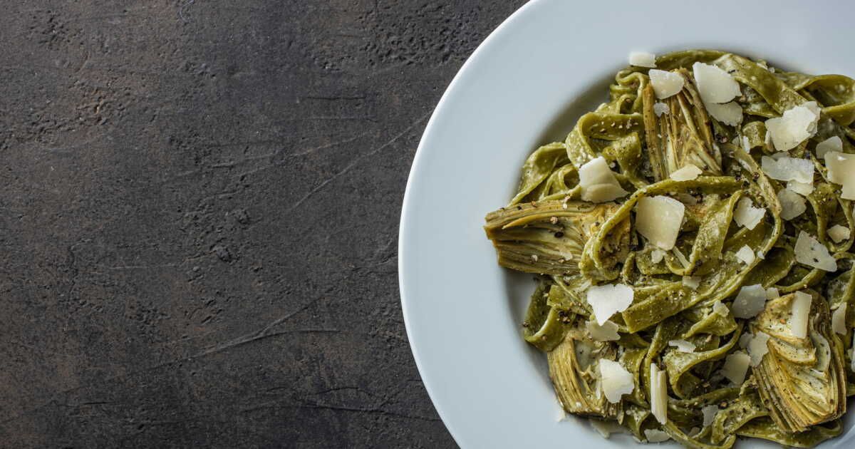 Une escapade italienne avec les pâtes au citron et à l’artichaut de Julie Andrieu