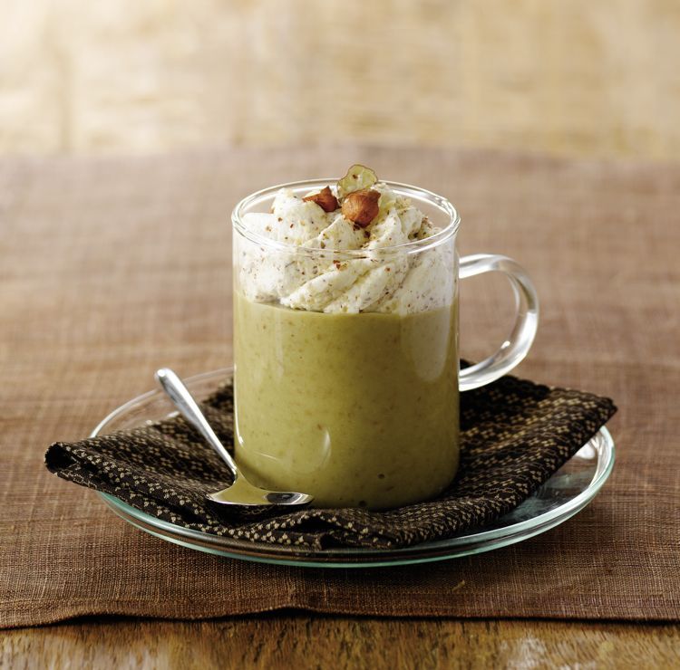 un cappuccino de lentilles à la noisette