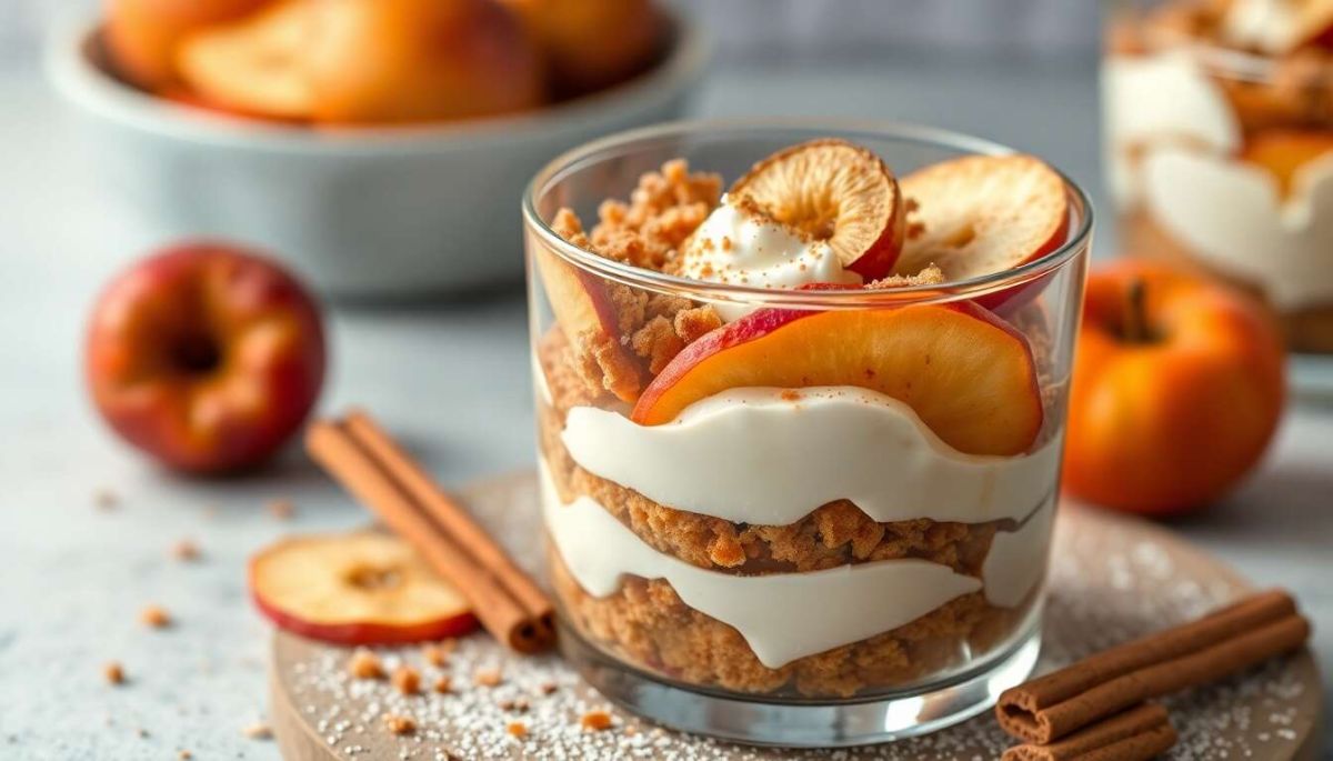 Des verrines gourmandes aux pommes poêlées et speculoos