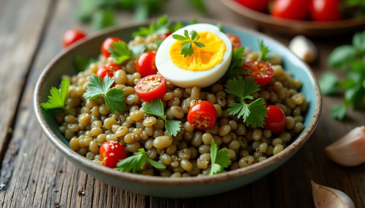 La salade tiède de lentilles : un réconfort dans votre assiette