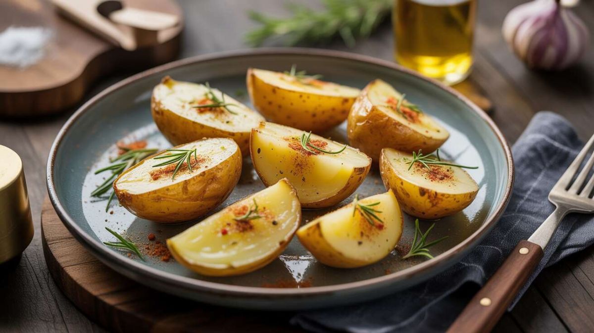 Détails pour des pommes de terre au four croustillantes