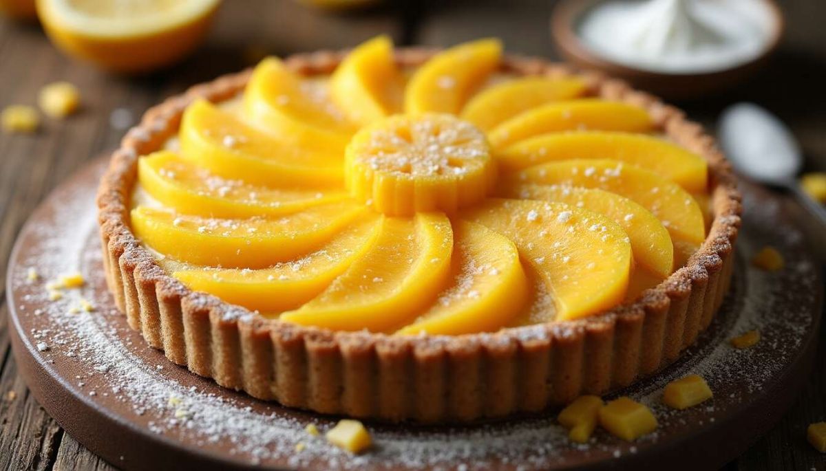 Une tarte légère à la mangue et au citron qui va ravir vos papilles