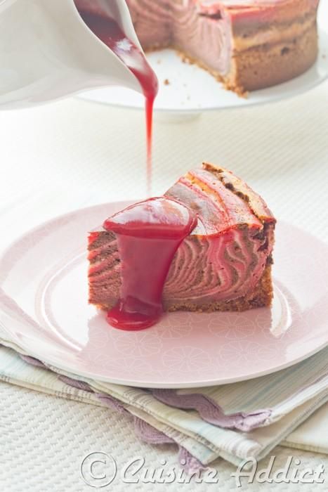 Cheesecake zébré façon Napolitain