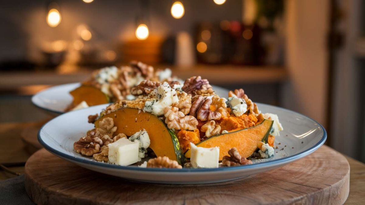 Un crumble de potimarron et fromage bleu, le délice de l'automne
