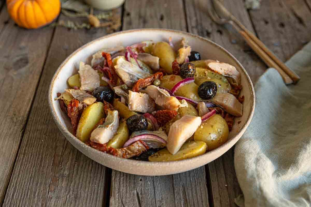 Salade de pommes de terre au hareng fumé