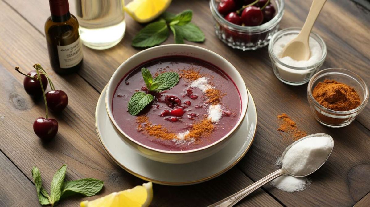 Une soupe de cerises délicieuse : la fraîcheur au cœur de votre dessert