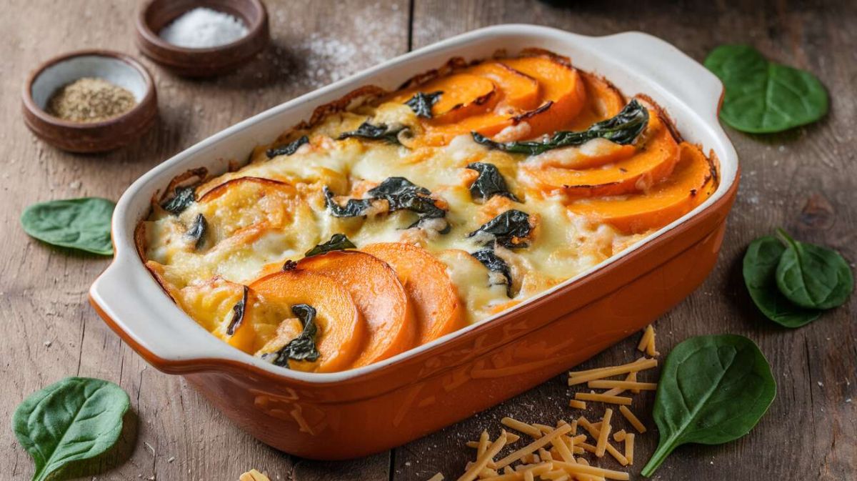 Gratin de courge butternut et épinards : la recette saine de l'hiver