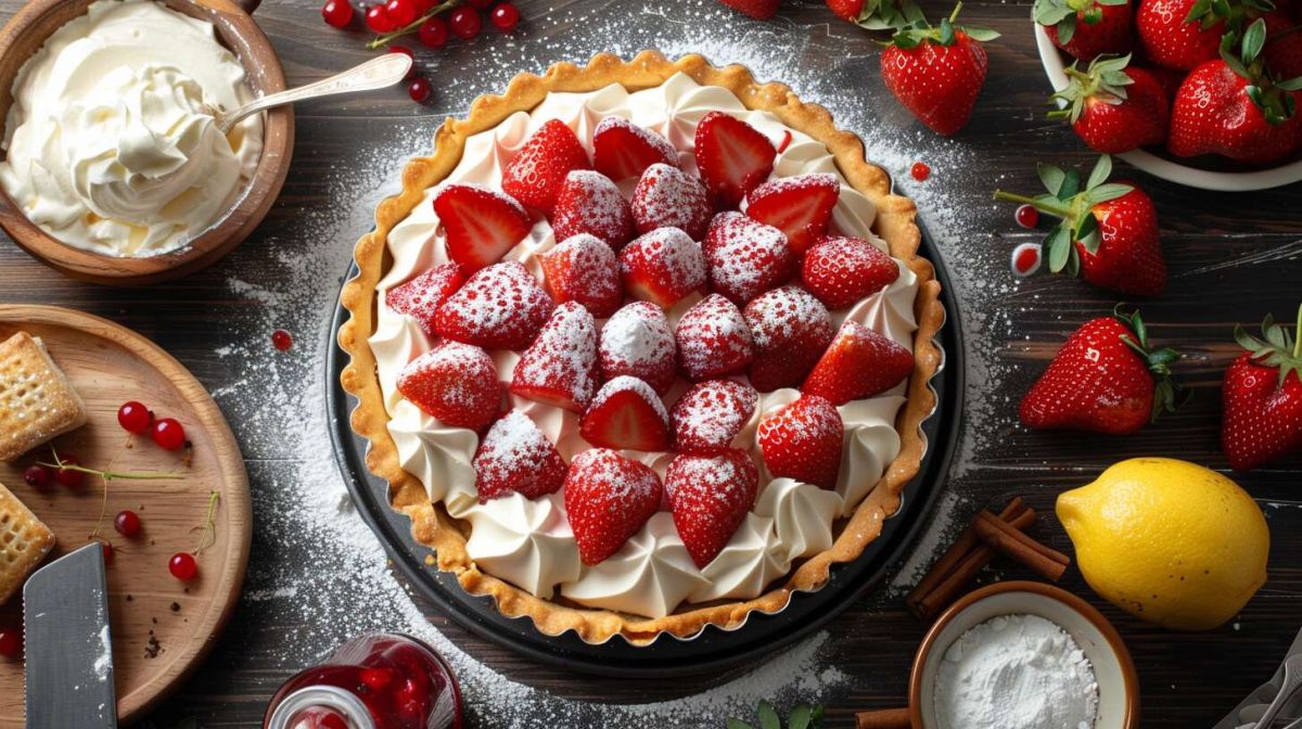 Réalisez une délicieuse tarte aux fraises sans cuisson en un rien de temps