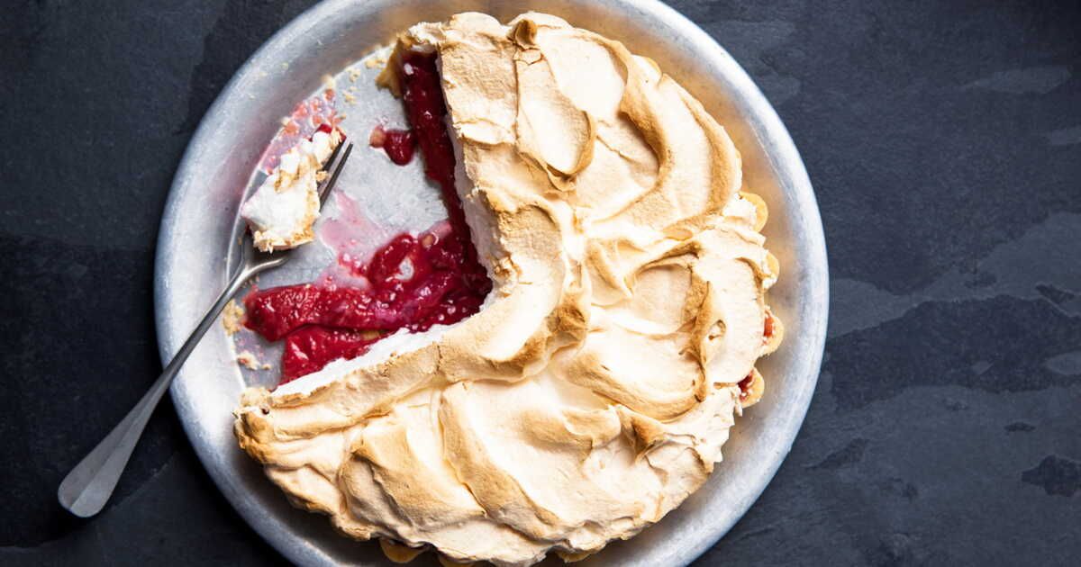 Une explosion de saveurs : la tarte meringuée aux framboises