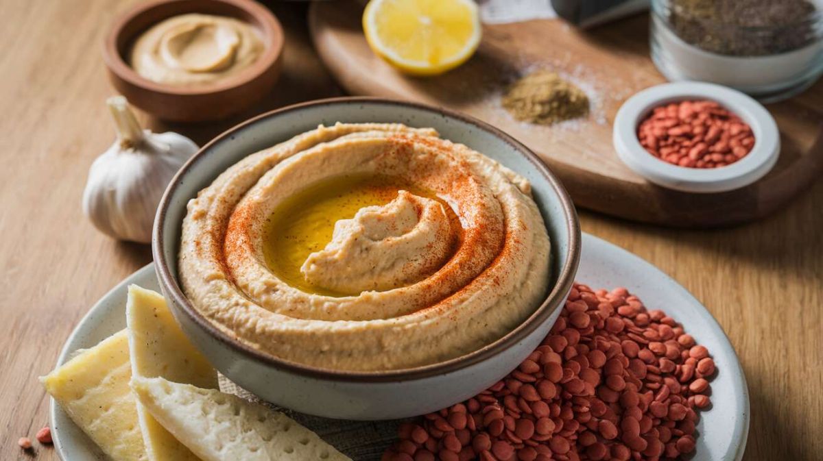 Découvrez le houmous de lentilles corail et fromage frais qui va séduire vos papilles