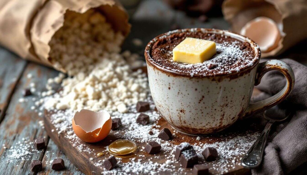 Mug cake au chocolat : un régal prêt en un clin d'œil