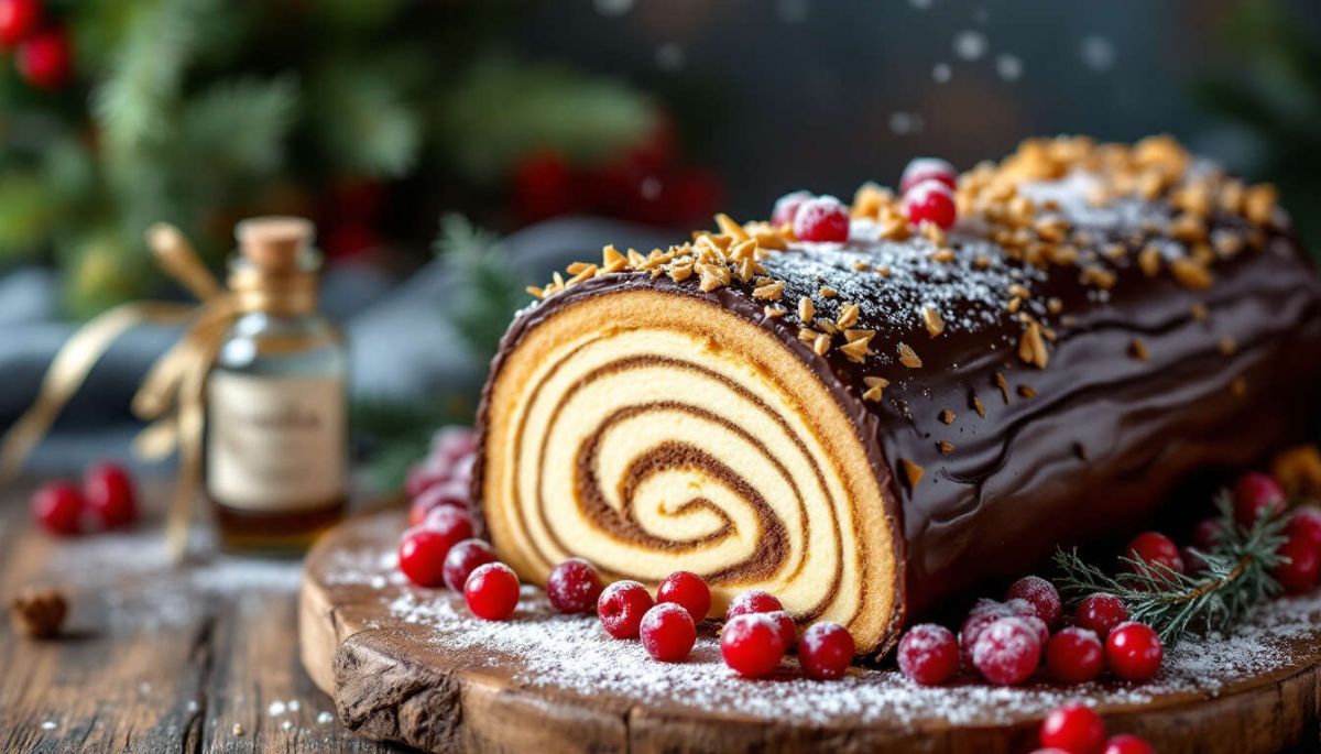 Une bûche de Noël aux saveurs irrésistibles