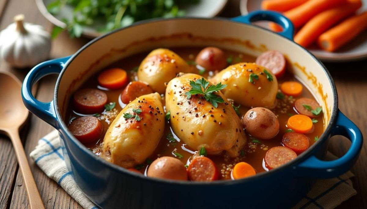 Sublimez votre table avec une paupiette de pintade en cocotte