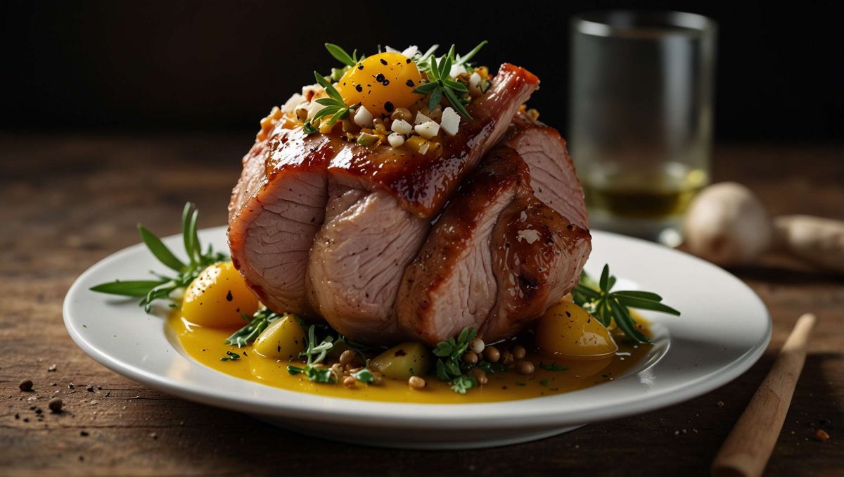 Une rouelle de porc marinée qui fait saliver