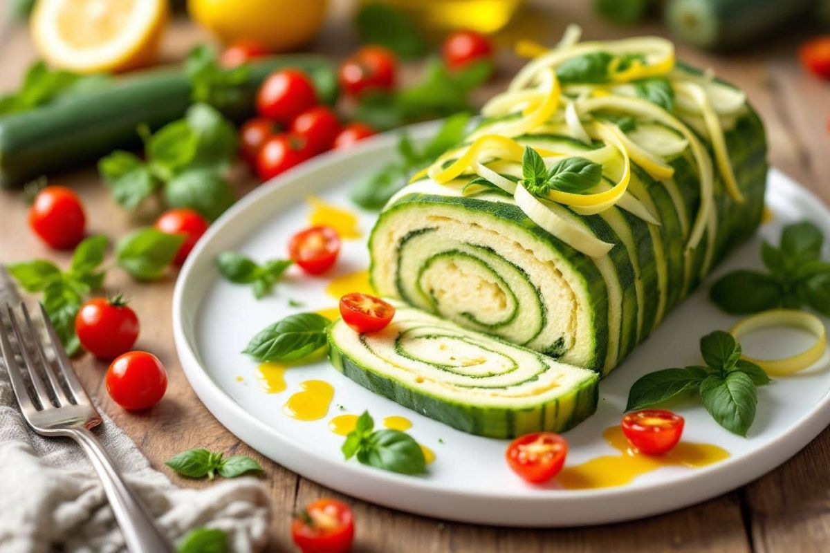 Une terrine de courgette et basilic pour des repas estivaux pleins de fraîcheur