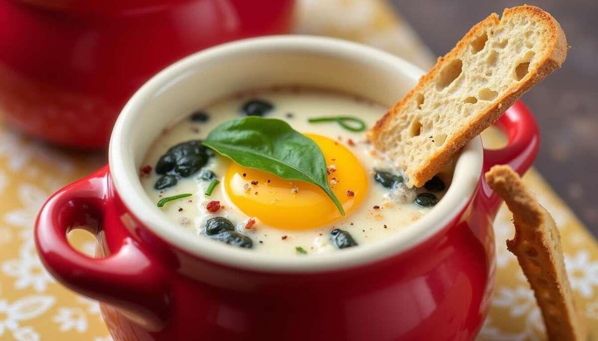 Oeufs cocotte au roquefort : la recette raffinée à réaliser avec votre airfryer