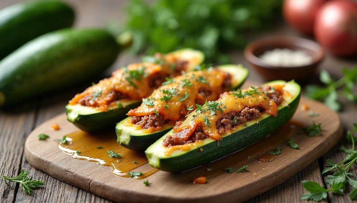 Courgettes farcies à la viande hachée : un délice rapide pour toute la famille